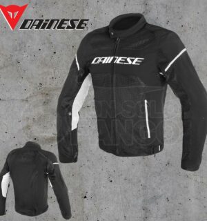 Giubbotto Dainese Air Frame D1 Tex Jacket Nero/Nero/Bianco