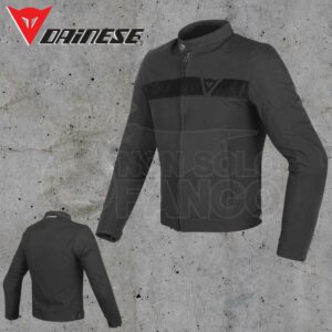 Giubbotto Dainese Stripes Tex Jacket Nero/Nero