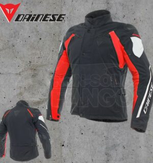 Giubbotto Dainese Rain Master D-Dry Jacket Nero/Glacier-Gray/Rosso