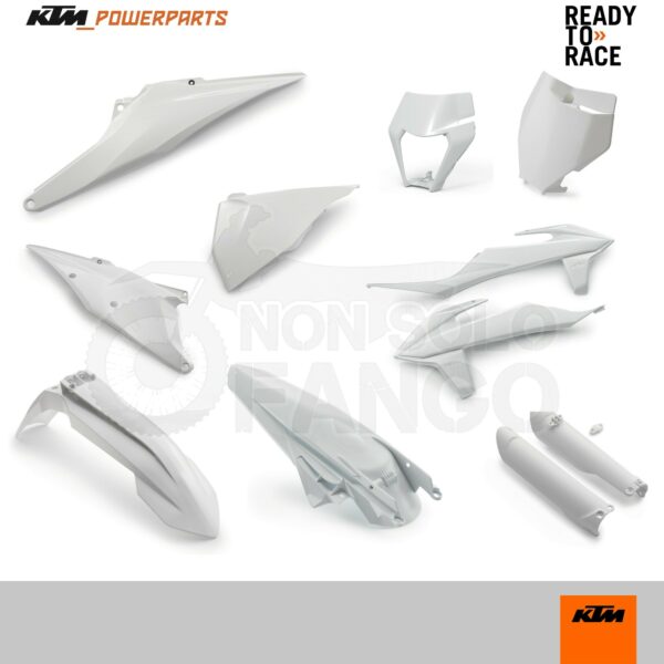 Kit plastiche bianche Power Parts KTM EXC SX dal 2019 al 2020
