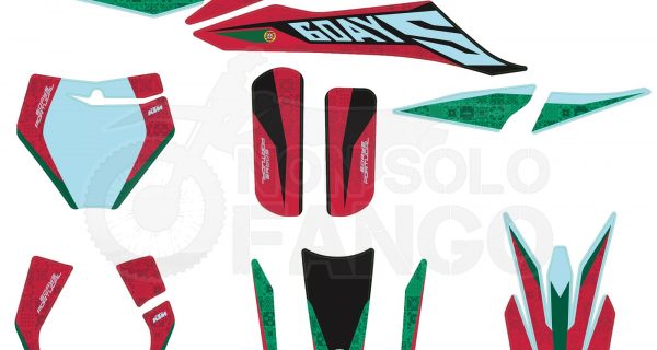 Kit grafiche Six Days Portugal 2020 Power Parts KTM EXC SX dal 2019 al 2020