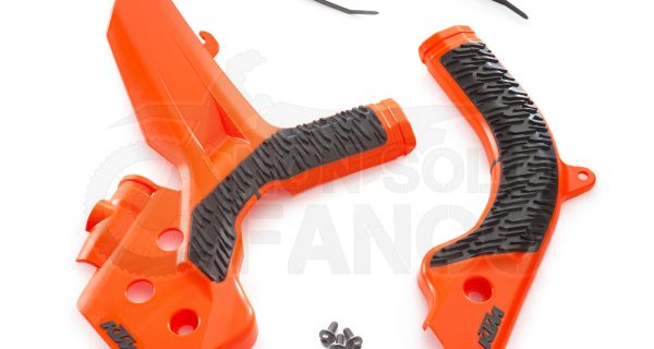 Kit protezioni telaio arancio KTM EXC ed SX dal 2019 al 2021