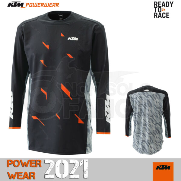 Maglia enduro KTM Power Wear 2021 Racetech Shirt Black