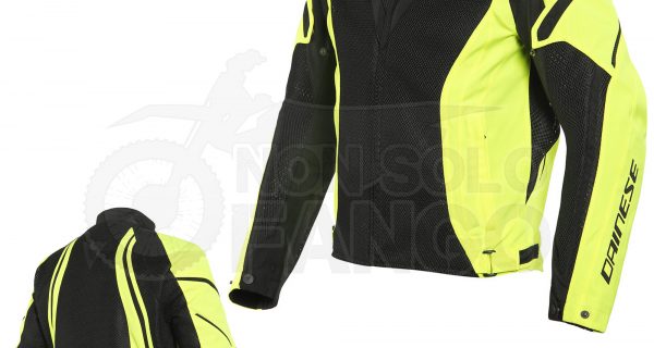 Giacca Dainese Air Crono 2 Tex Black / Yellow Fluo