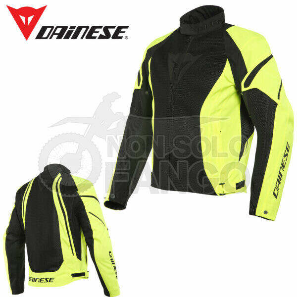 Giacca Dainese Air Crono 2 Tex Black / Yellow Fluo