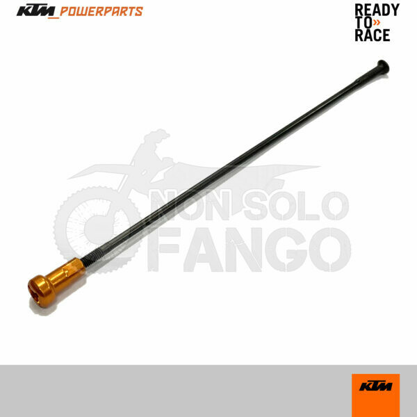 Raggio nero ruota anteriore 21 con nipplo arancio KTM Factory EXC SX