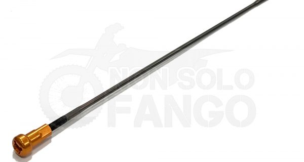 Raggio nero ruota posteriore 18 con nipplo arancio KTM Factory EXC SX