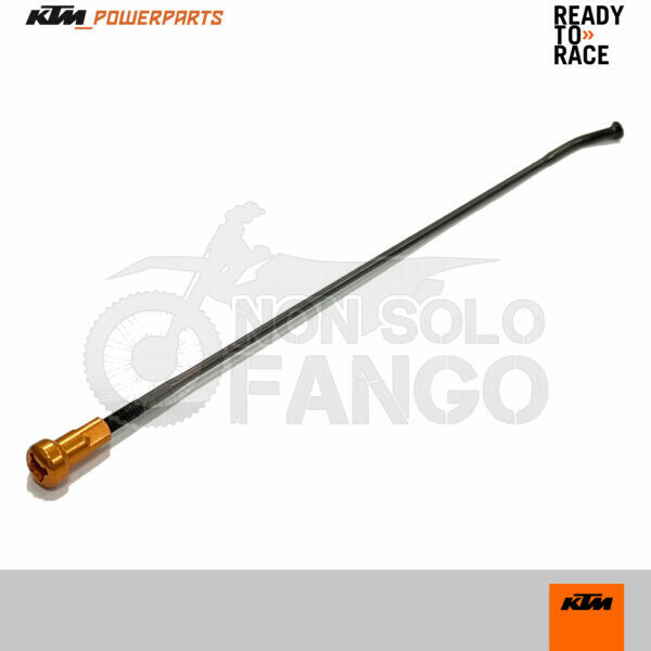 Raggio nero ruota posteriore 18 con nipplo arancio KTM Factory EXC SX