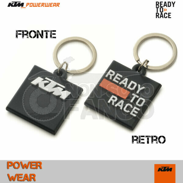 Portachiavi KTM Power Wear Logo Rubber Keyholder Black
