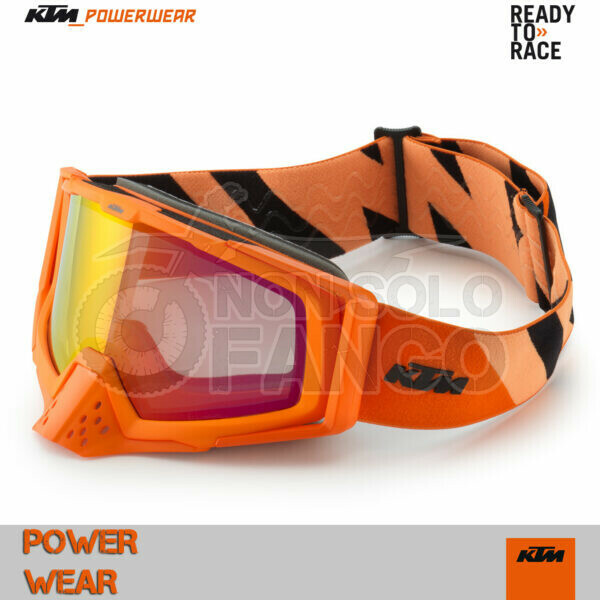 Mascherina KTM Power Wear 2022 Racing Goggles Orange OS