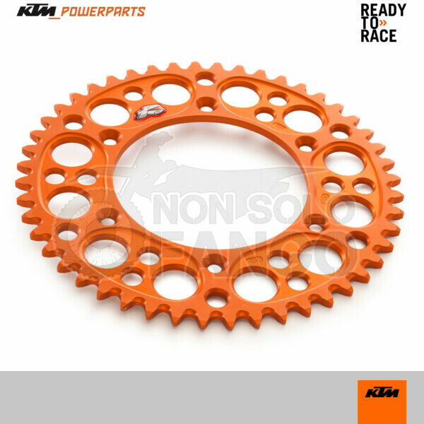 Corona Renthal GP alluminio orange Power Parts KTM EXC SX