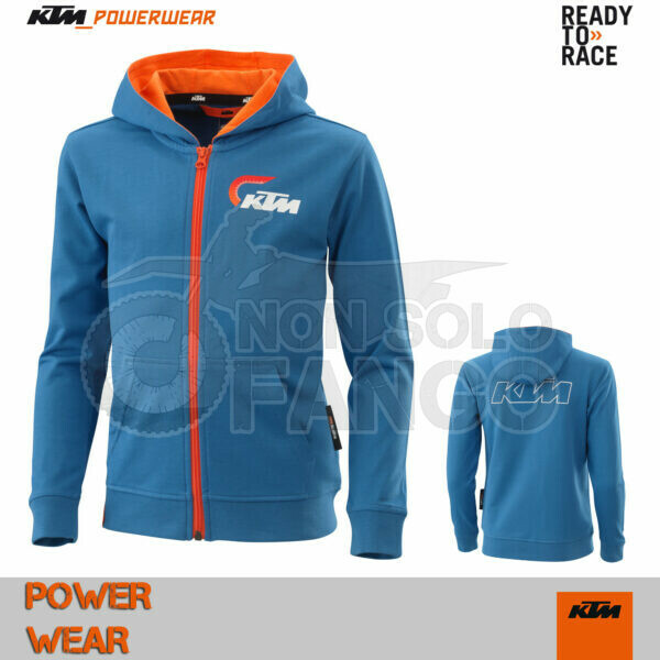 Felpa Bambino KTM Power Wear 2022 KIDS RADICAL ZIP HOODIE
