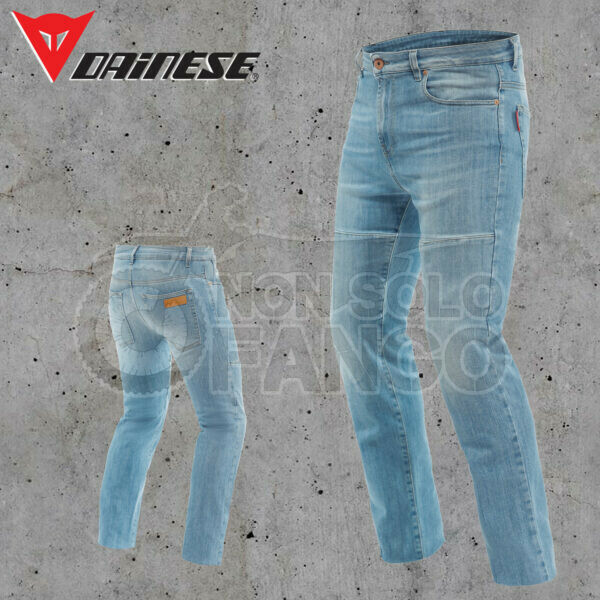Jeans Dainese DENIM STONE SLIM TEX PANTS Light Blue
