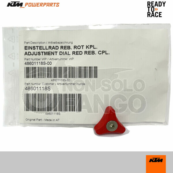 Manopola Rossa Rebound registro forcella KTM EXC SX