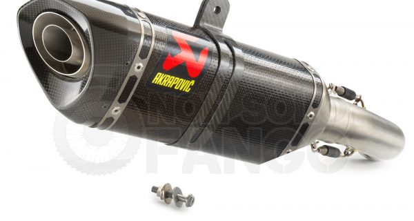 Silenziatore slip-on Akrapovic Duke RC 125 390 dal 2021 al 2022