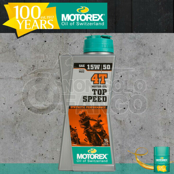 Olio motore MOTOREX 4T TOP SPEED 15W-50