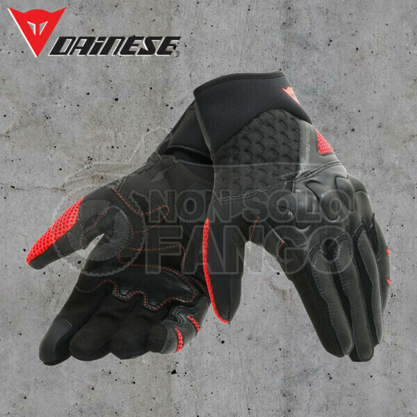 Guanti moto Dainese X-MOTO GLOVES Black / Fluo-Red
