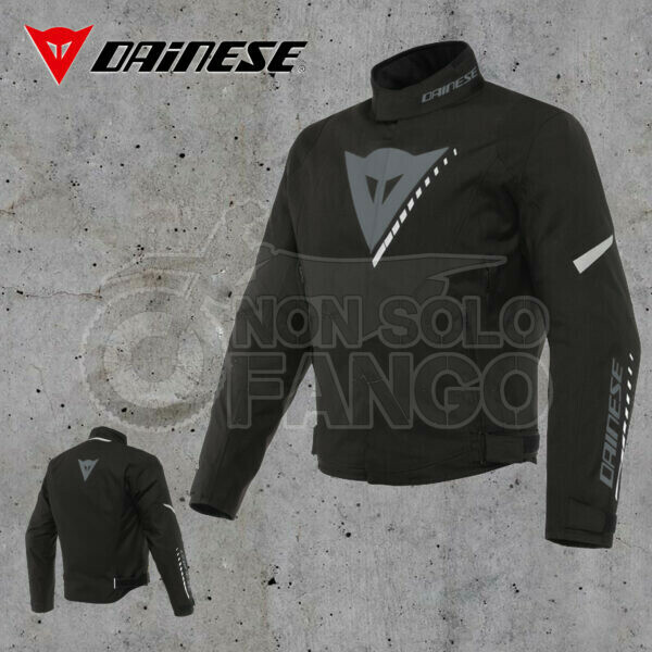 Giubbotto Dainese VELOCE D-DRY® JACKET Black/Charcoal-Gray/White