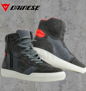 Scarpe Sneakers Dainese METROPOLIS SHOES Carbon/Fluo-Red