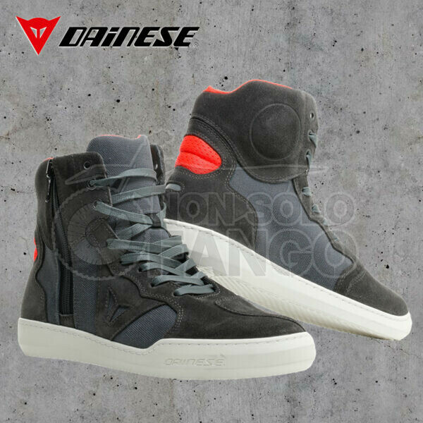 Scarpe Sneakers Dainese METROPOLIS SHOES Carbon/Fluo-Red
