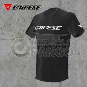 Maglietta Dainese T-SHIRT BLACK/WHITE