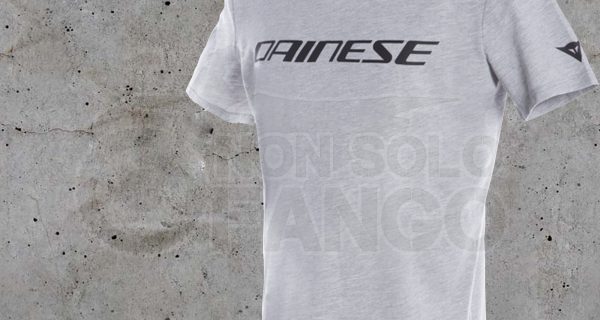 Maglietta Dainese T-SHIRT GRAY-MELANGE/BLACK
