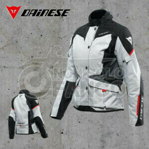 Giubbotto Dainese TEMPEST 3 LADY D-DRY JACKET Glacier-Gray/Black/Lava-Red