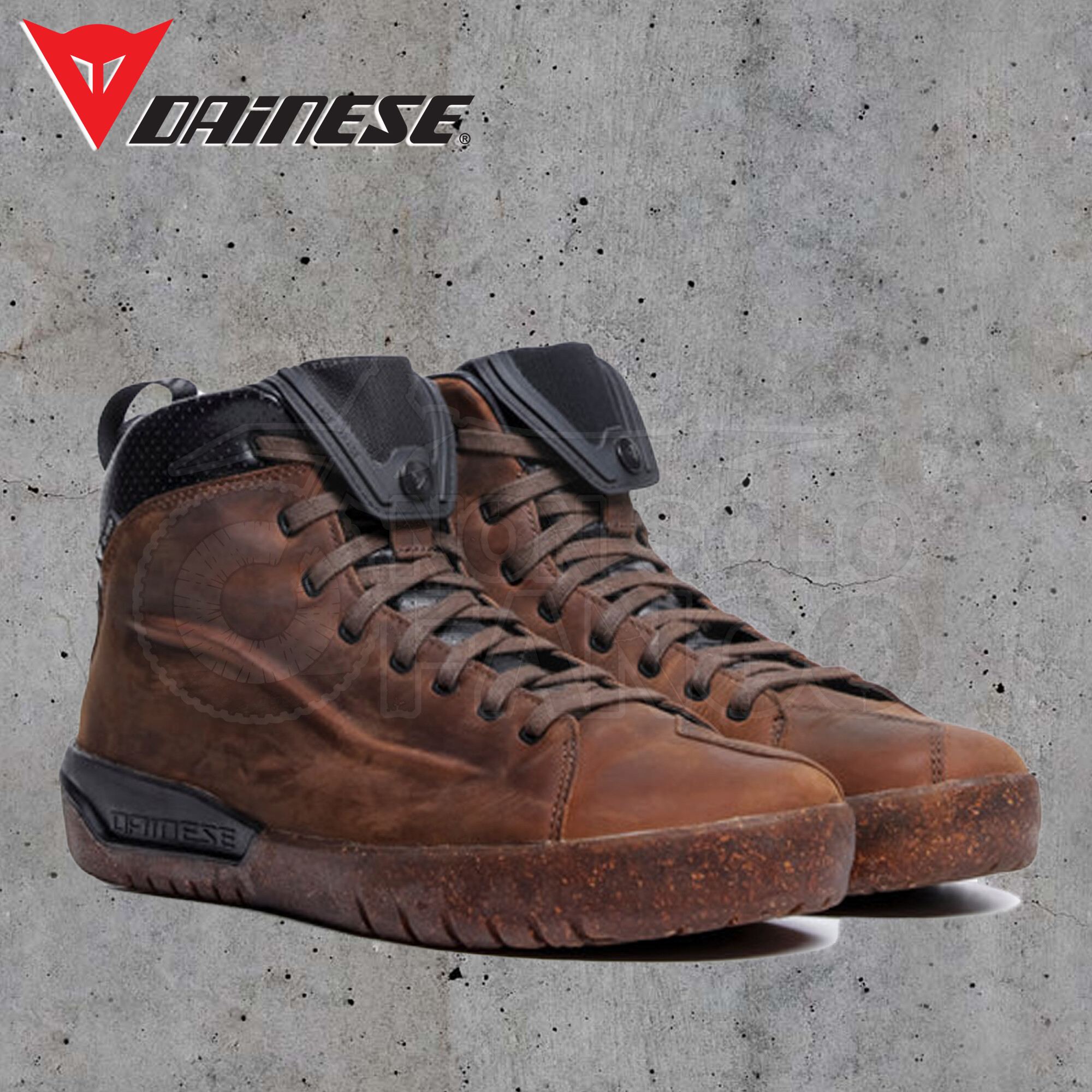 Scarpe Sneakers Dainese METRACTIVE D-WP SHOES Brown/Natural-Rubber