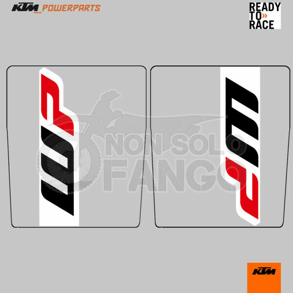 Adesivi copristeli WP fondo trasparente KTM Power Parts