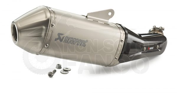 Silenziatore slip-on Akrapovic KTM ADVENTURE 390 2020/2023