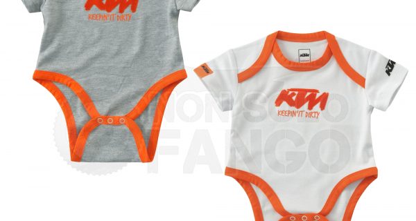 Coppia Body Neonato KTM Power Wear 2023 Baby Body Set