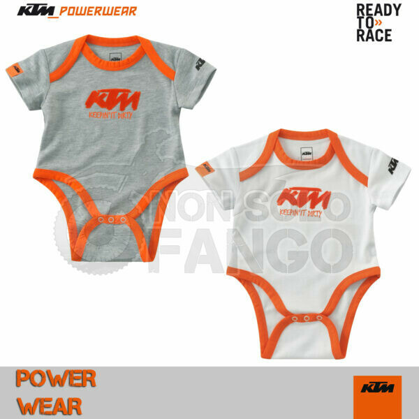 Coppia Body Neonato KTM Power Wear 2023 Baby Body Set