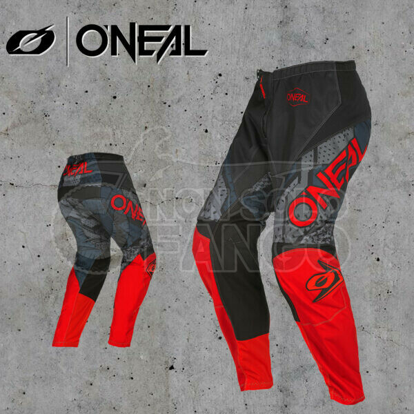 Pantaloni enduro O’Neal 2023 ELEMENT PANTS CAMO V.22 Black/Red