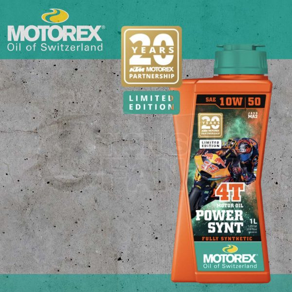 Olio motore 4T MOTOREX Power Synt 10W-50 Special edition 20 Years KTM