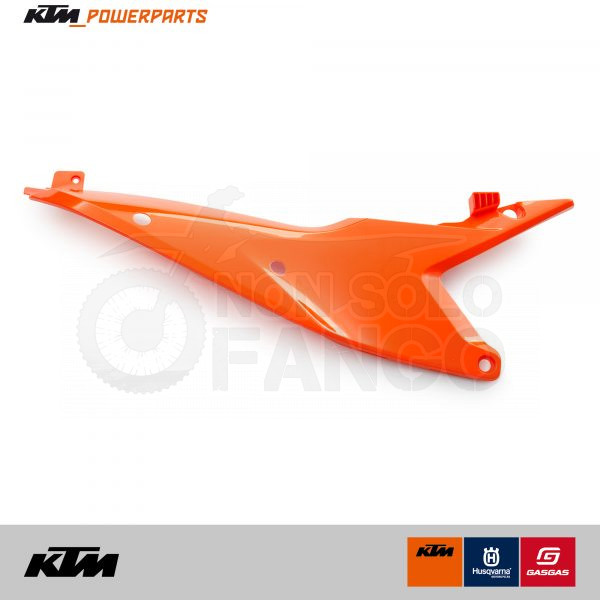 Fiancatina destra cassa filtro arancio Power Parts KTM EXC SX dal 2024