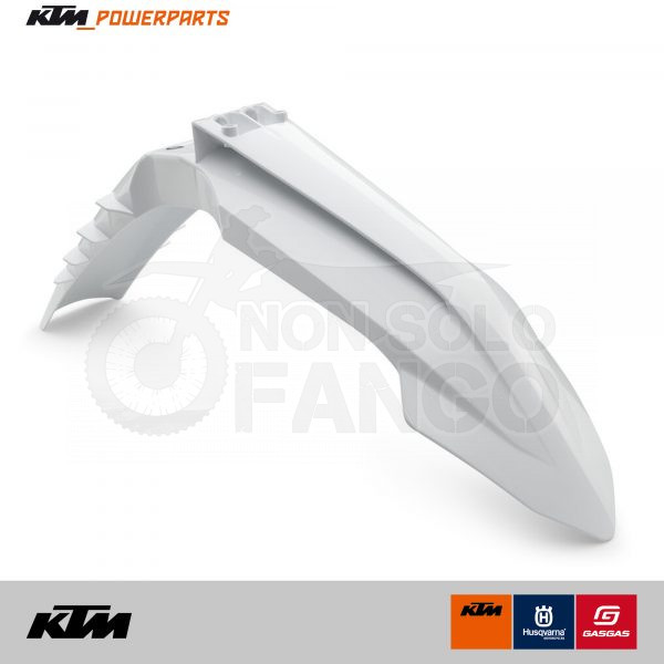 Parafango anteriore bianco Power Parts KTM EXC SX dal 2024