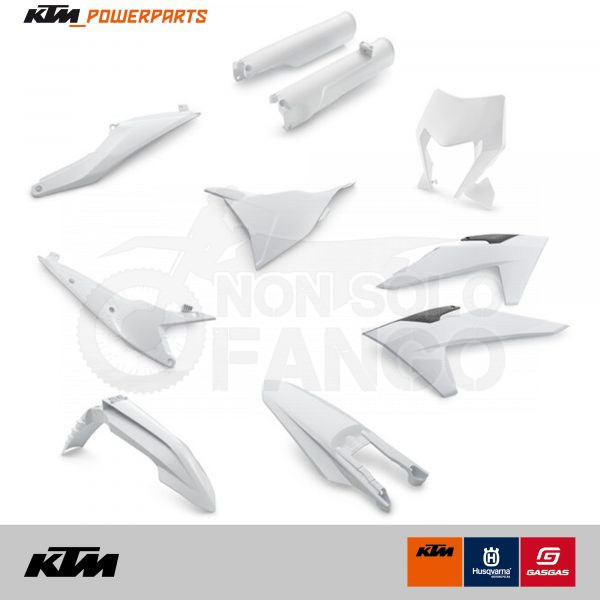 Kit plastiche bianco Power Parts KTM EXC SX dal 2024