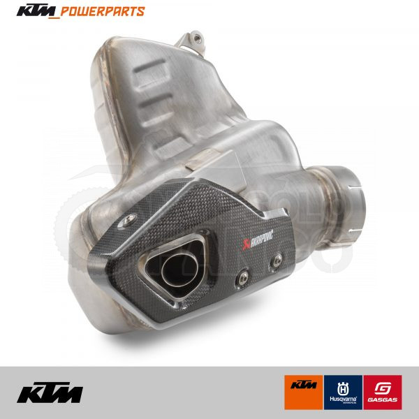 Silenziatore slip-on Akrapovic Duke 125 390 MY 2024