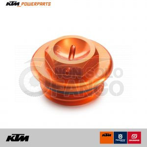 Tappo carico olio motore anodizzato arancio Power Parts KTM EXC SX DUKE (Copia)