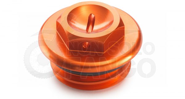 Tappo carico olio motore anodizzato arancio Power Parts KTM EXC SX DUKE (Copia)