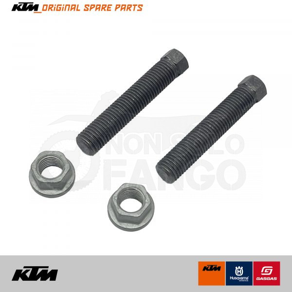 COPPIA VITI E DADI REGISTRI TENDICATENA KTM EXC SX  Husqvarna Gas Gas