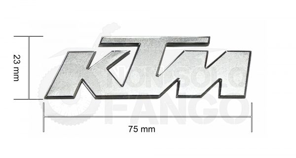 Adesivo Argento 3D KTM Original Spare Parts
