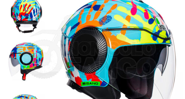 Casco Jet AGV ORBYT E2205 TOP ROSSI MISANO 2014