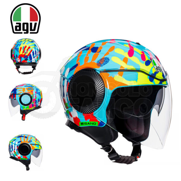 Casco Jet AGV ORBYT E2205 TOP ROSSI MISANO 2014