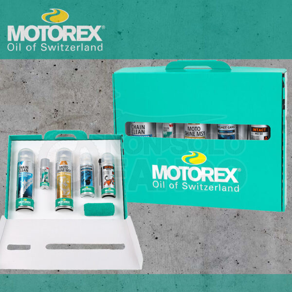 KIT MANUTENZIONE MOTO MOTOREX - SET RIDE N‘ SHINE