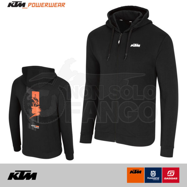 Felpa KTM Power Wear 2025 BEAST ZIP HOODIE