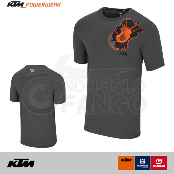 T-Shirt KTM Power Wear 2025 ORANGE FLUIDS TEE