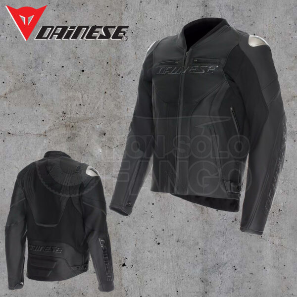 Giubbotto Dainese Pelle RACING 5 LEATHER JACKET Black/Black/Black