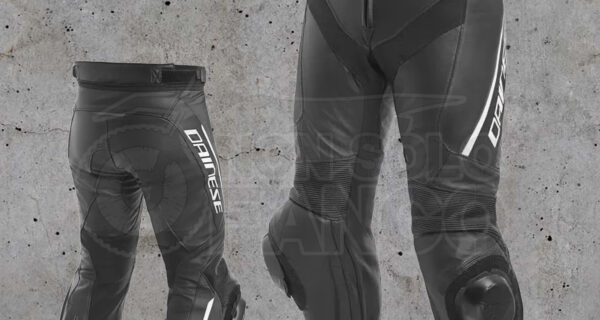 Pantalone Dainese Pelle ASSEN LEATHER PANTS Black/White