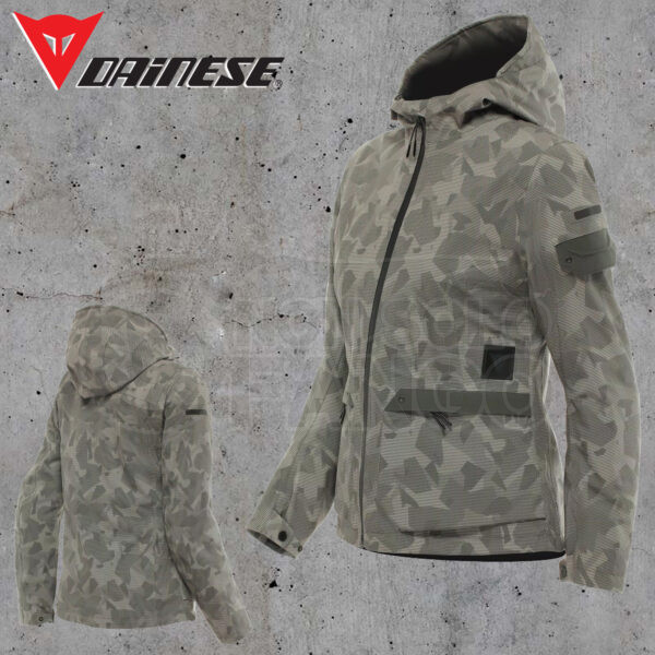 Giubbotto Dainese CENTRALE ABSØLUTE PRO JACKET LADY London Fog Camo Dots
